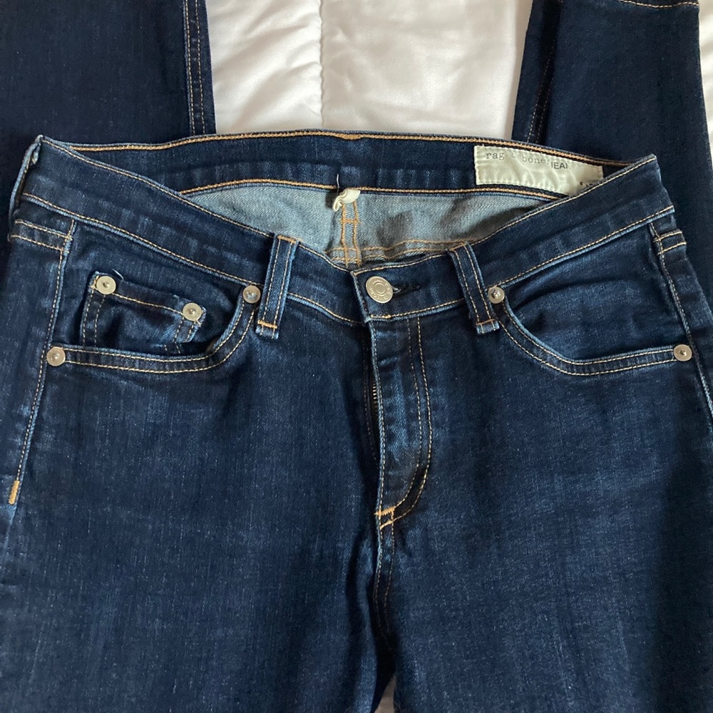 Rag & Bone Dark Wash Skinny Jeans Size 28 EUC